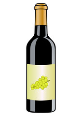 Bottle of white wine