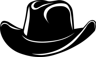 Cowboy hat icon set.west illustration sign collection.Uncle Hat Cut File, Daddy's Hat Stencil, Rodeo Vector, Howdy Clipart.Texas symbol or logo.Cowboy hat icon in silhouette style vector art illustrat