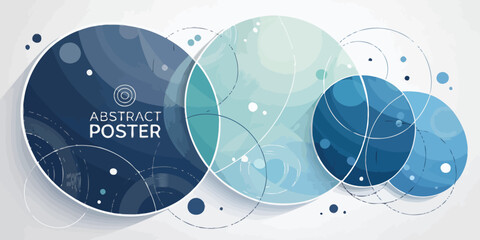 Five Abstract Overlapping Gradient Posters Modern Banner Designs