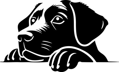 Peeking dog bundle Animal Dog silhouette 