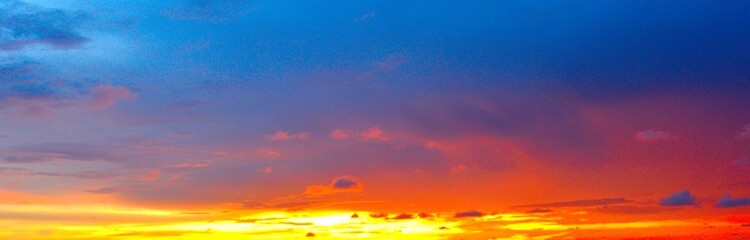 The red sky in the evening after sunset