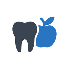 Tooth and Healthy Apple icon