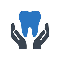 Hands Caring for Tooth icon
