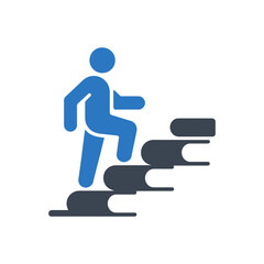 Climbing Knowledge Icon Book Steps
