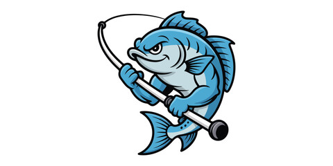 Obraz premium Sturgeon fish vector illustration
