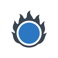 Fiery orb icon