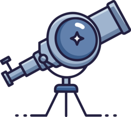 A simple illustration of a telescope