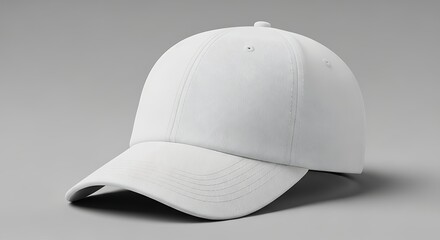 Blank White Baseball Cap Mockup