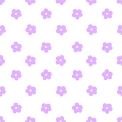 seamless pattern with lilac flowers 