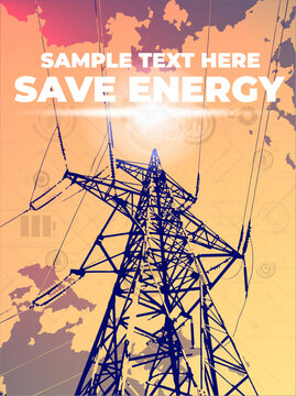 Saving energy, elecricity tower.