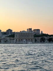 Fototapeta premium Dolmabahçe Palace at Sunset. Istanbul, Turkey. 