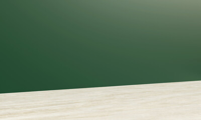 Empty living room with green tones wall 