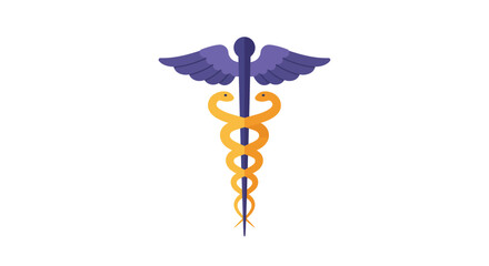 Symbol of Healthcare Caduceus Icon Depicting Medicine, Healing, and Medical Professionals