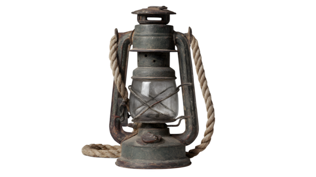 Old-style lantern used during military marches