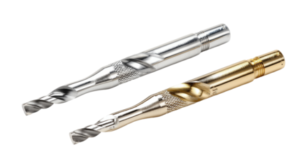 Silver and gold drill bits