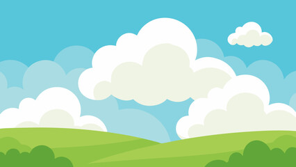 Enjoy a Sky Filled with Soft Puffy Cumulus Clouds Floating High