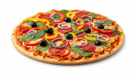 pizza isolated on white background