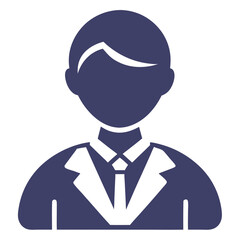 business man icon isolated on white background