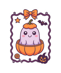 Obraz premium Coquette Halloween design