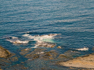 rocky shore of the Arctic Ocean without people