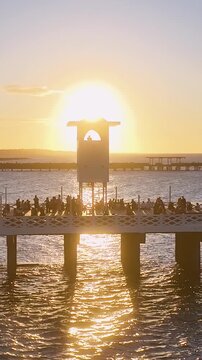 Fortaleza Ceara. Sunset English Pier At Fortaleza In Ceara Brazil. Sunset Beach. Nature Iracema Beach. Vacations Destinations. English Pier At Fortaleza In Ceara Brazil. Summer Travel.
