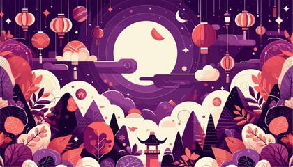 mid autumn festival background