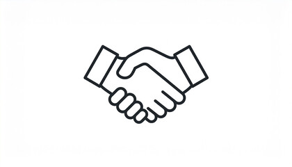 handshake icon vector illustration