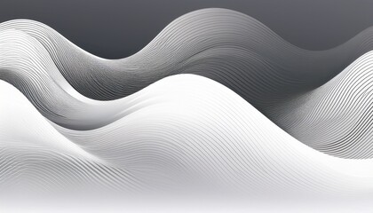 Fototapeta premium elegant abstract design with fluid white and grey waves