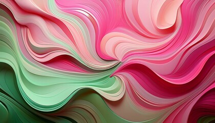 captivating abstract background in pink and green hues