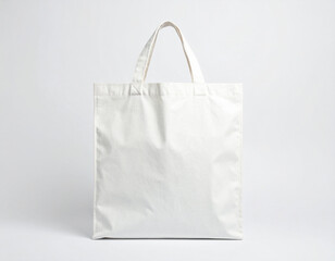 Canvas tote bag mock up isolated on white background