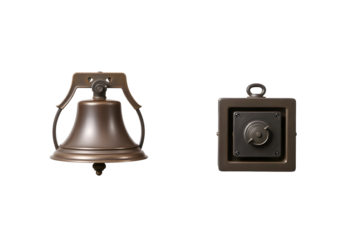 Antique Bell and Safe Icon Set
