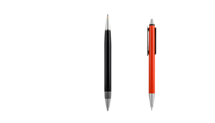 Two Mechanical Pencils Isolated on Transparent Background