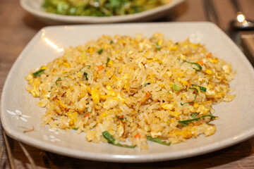 Chinese food. Egg fried rice