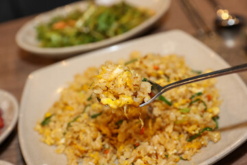 Chinese food. Egg fried rice