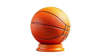 Fototapeta premium 3D Basketball Trophy on a Stand