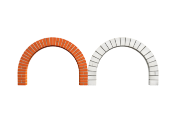 Arched Brick Structures Architectural Elements