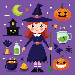 halloween vector illustration