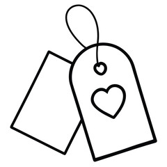 love themed gift tags