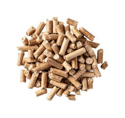 Wood pellets production process factory industrial view isolated on transparent background, png