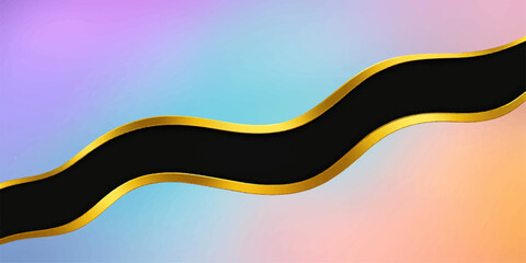 Abstract vector background featuring a colorful wave design with flowing curves, perfect for a modern business backdrop or vibrant web wallpaperAbstract vector background featuring a colorful wave des