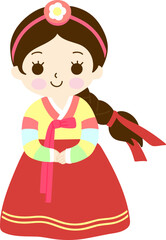 한복 입은 소녀