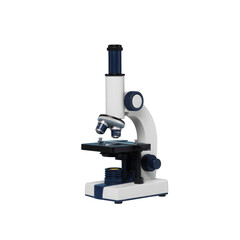 3d rendered illustration of a microscope isolated on transparent background