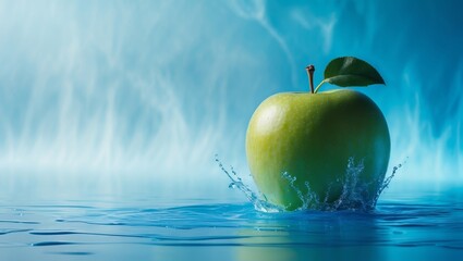 apple in water