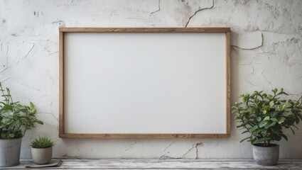 empty frame on wall