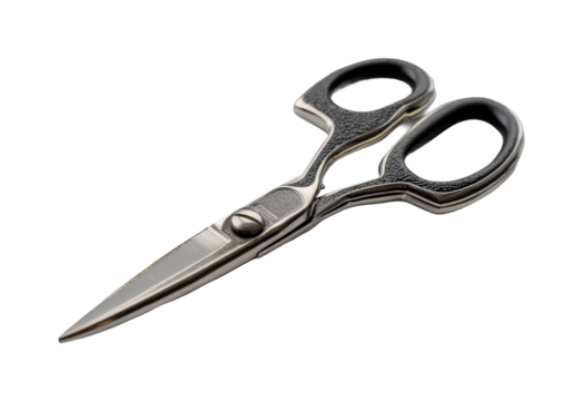 Cutting tools action precision scissors showcase product crafting isolated on transparent background, png