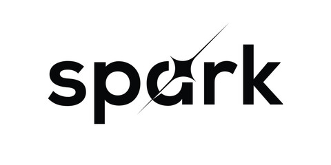 typography spark logo design inspiration