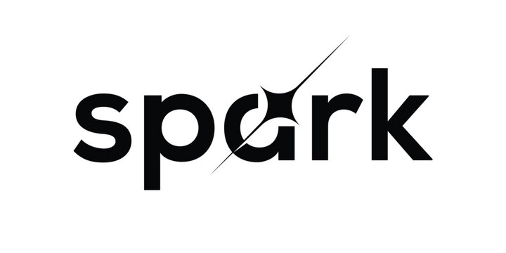 typography spark logo design inspiration
