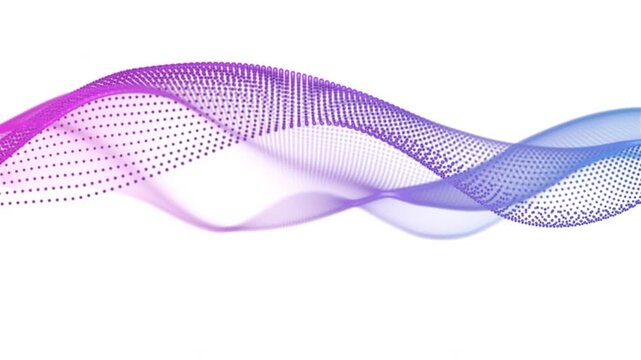 Abstract Wave Motion Background. Ideal for technology intros, sci-fi visuals, motion graphics overlays, and digital music visuals. 4K video