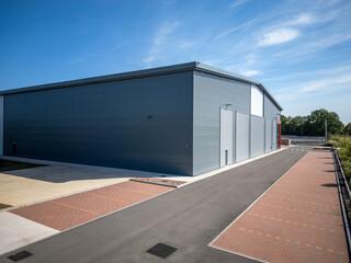 Large trading estate with warehouses and logistics hubs