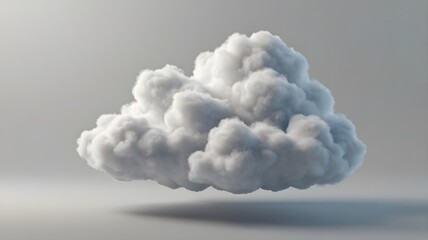 3D Cloud Icon Isolated